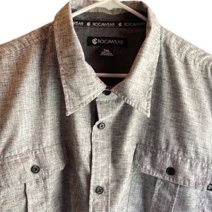 I’m Rocawear Mens Short Sleeve Button Down Shirt Size 5X